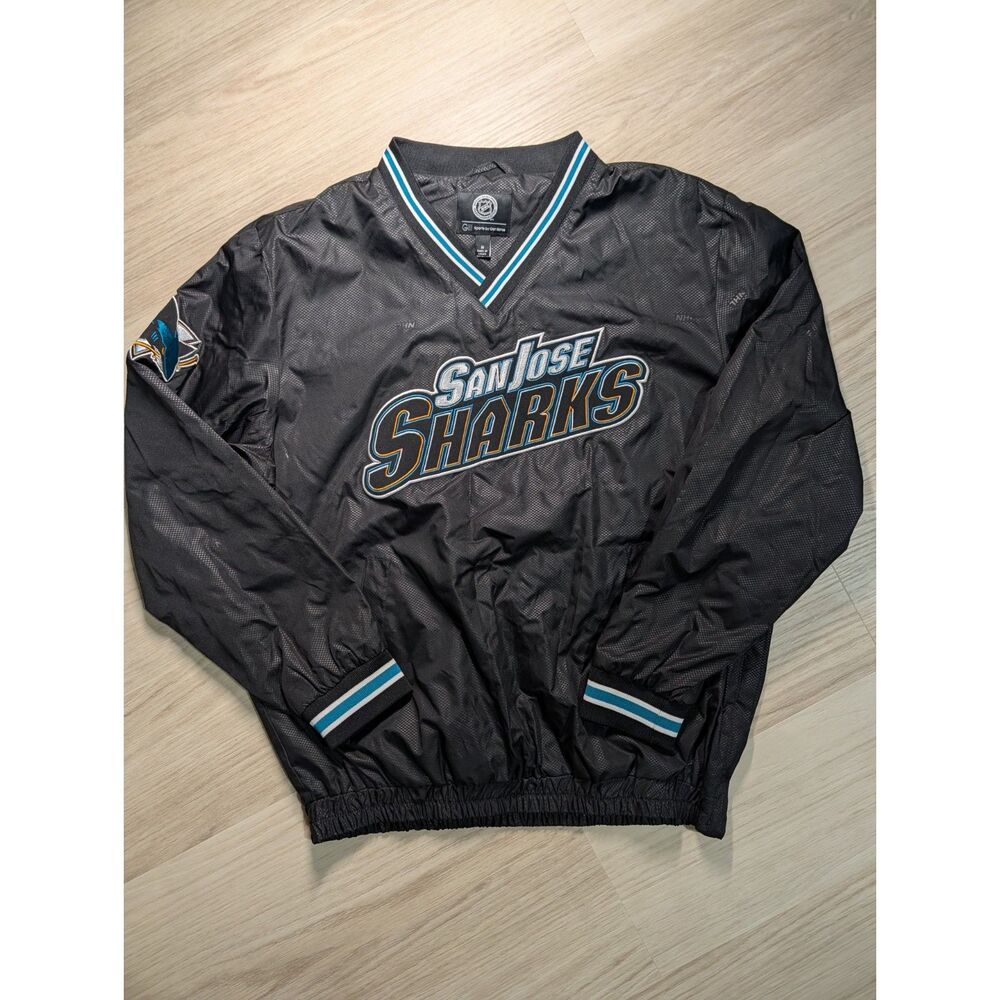 San Jose Sharks NHL G-III Sports Carl Banks Pullover Windbreaker Jacket Men's M